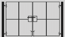 Construction site gates - standard double leaf